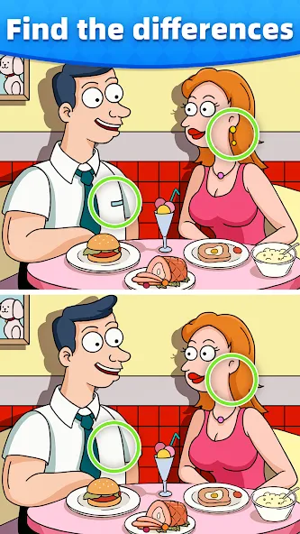 Differences, Find Difference МОД/Взлом [Деньги, Монеты и Меню MOD] Screenshot 1