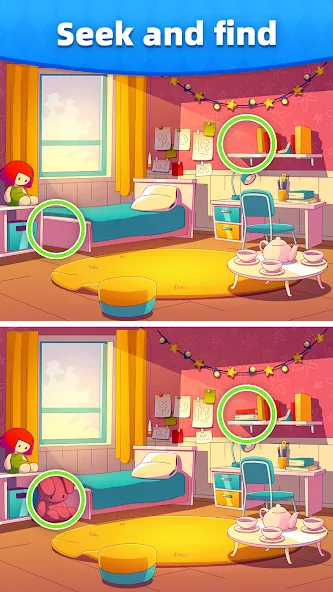Differences, Find Difference МОД/Взлом [Деньги, Монеты и Меню MOD] Screenshot 2