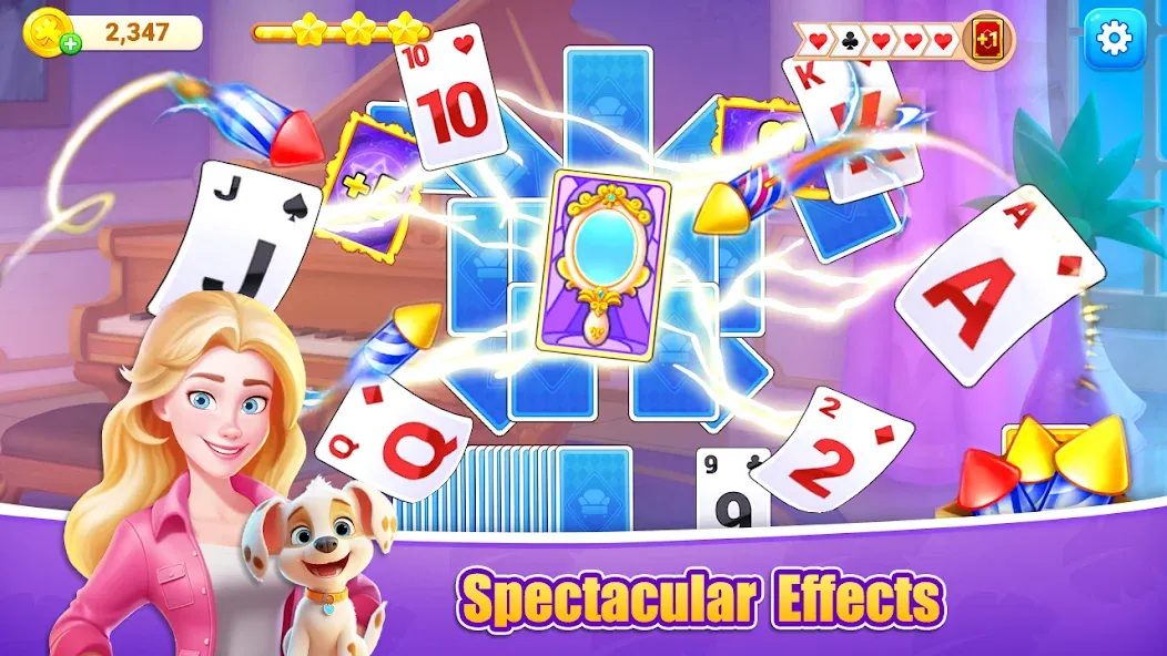 Fish Solitaire™ TriPeaks МОД/Взлом [Деньги, Монеты и Меню MOD] Screenshot 1