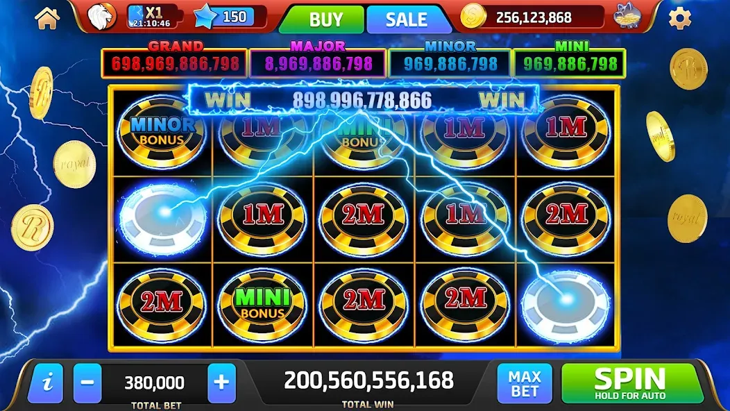 Royal Jackpot Casino Machines (Роял Джекпот Казино Машины) МОД/Взлом [Деньги, Монеты и Меню MOD] Screenshot 3