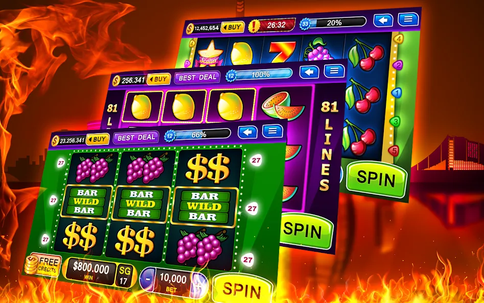 Slots - Casino Slot Machines МОД/Взлом [Много монет, Открытые уровни и Мега MOD] Screenshot 4