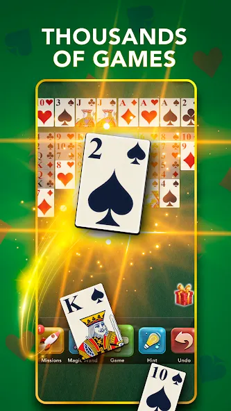 FreeCell Classic Card Game (ФриСел Классическая карточная игра) МОД/Взлом [Деньги, Монеты и Меню MOD] Screenshot 5