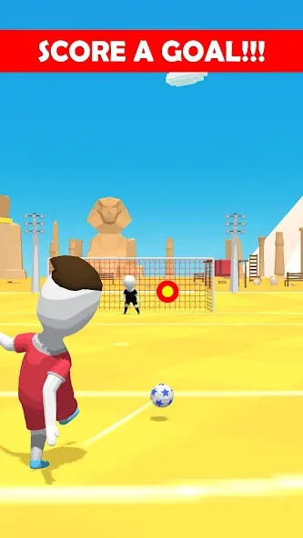 Stickman Freekick: Soccer game МОД/Взлом [Бесконечные деньги, Монеты и Мега MOD] Screenshot 2
