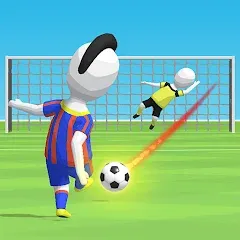 Скачать Stickman Freekick: Soccer game Взлом (Много денег) на Андроид бесплатно