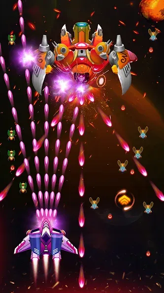 Galaxy Attack - Alien Shooter (Гэлэкси аттак) МОД/Взлом [Все открыто, Дополнительные деньги и Меню MOD] Screenshot 2