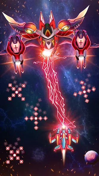 Galaxy Attack - Alien Shooter (Гэлэкси аттак) МОД/Взлом [Все открыто, Дополнительные деньги и Меню MOD] Screenshot 4