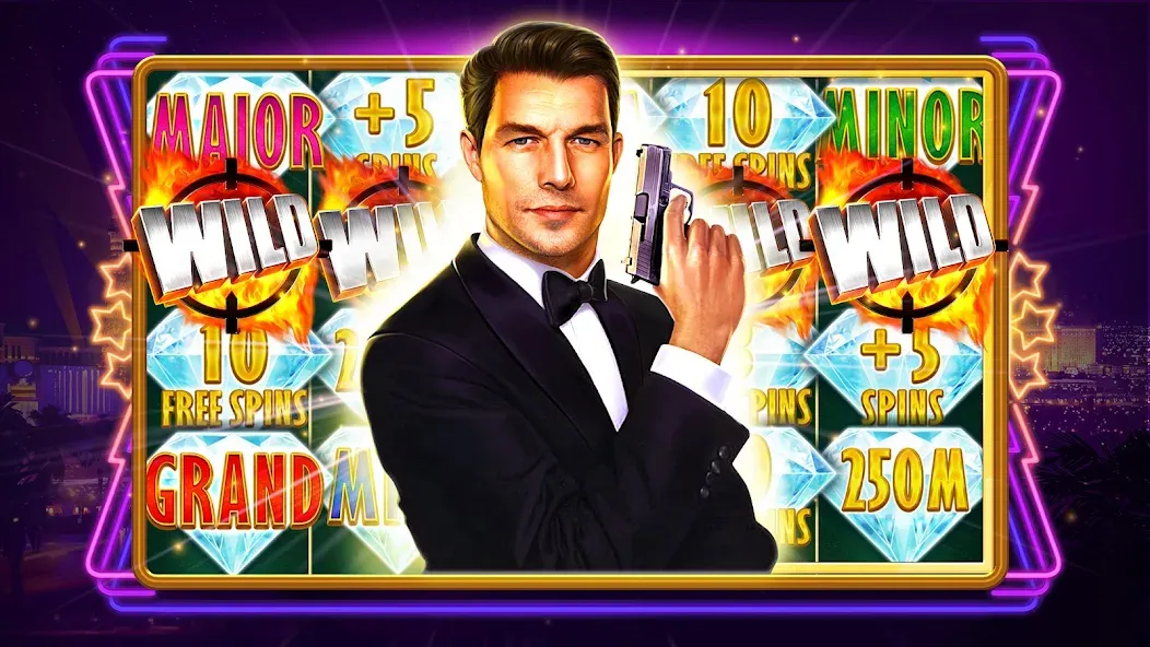 Gambino Slots・Play Live Casino МОД/Взлом [Меню, Бесконечные монеты и Открытые уровни] Screenshot 1