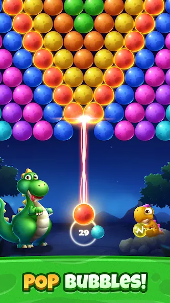 Bubble Shooter Primitive Eggs (Бабл Шутер Примитивные Яйца) МОД/Взлом [Меню, Бесконечные монеты и Открытые уровни] Screenshot 2