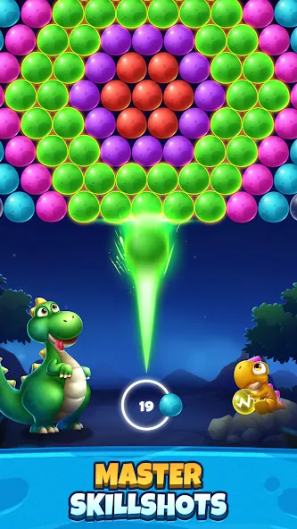 Bubble Shooter Primitive Eggs (Бабл Шутер Примитивные Яйца) МОД/Взлом [Меню, Бесконечные монеты и Открытые уровни] Screenshot 3