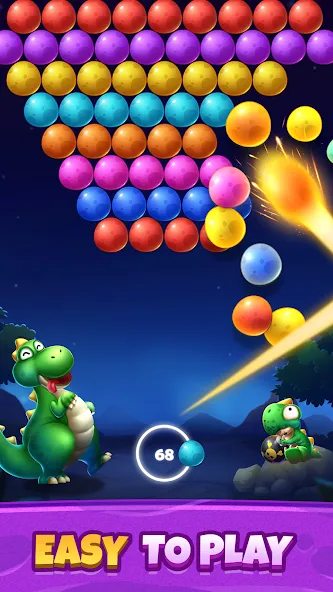 Bubble Shooter Primitive Eggs (Бабл Шутер Примитивные Яйца) МОД/Взлом [Меню, Бесконечные монеты и Открытые уровни] Screenshot 4