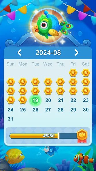 Solitaire Fish МОД/Взлом [Деньги, Монеты и Меню MOD] Screenshot 3