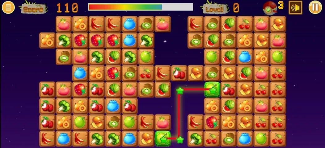 Link fruits - fruit match pair МОД/Взлом [Много денег, Монет и Все открыто] Screenshot 4