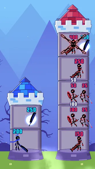 Hero Castle War: Tower Attack (Хиро Касл Вар) МОД/Взлом [Деньги, Монеты и Меню MOD] Screenshot 2