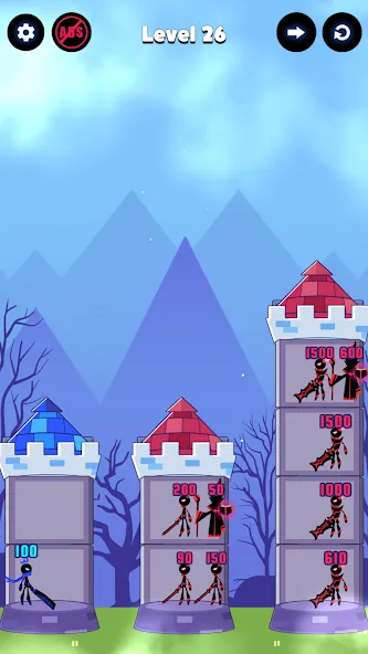 Hero Castle War: Tower Attack (Хиро Касл Вар) МОД/Взлом [Деньги, Монеты и Меню MOD] Screenshot 4