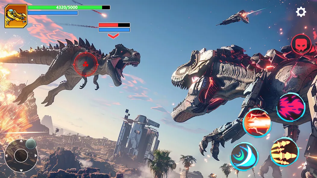 Mech War: Jurassic Dinosaur (Мех Батл) МОД/Взлом [Много денег, Монет и Все открыто] Screenshot 2