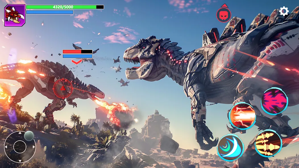 Mech War: Jurassic Dinosaur (Мех Батл) МОД/Взлом [Много денег, Монет и Все открыто] Screenshot 5