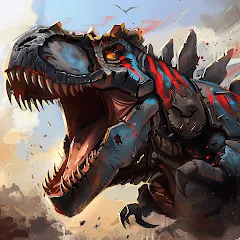 Скачать Mech War: Jurassic Dinosaur Взломанная на много денег и бессмертие бесплатно на Андроид