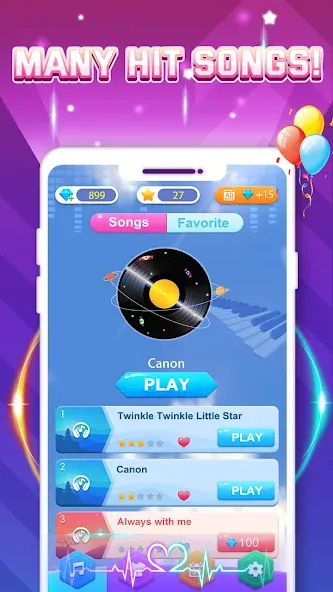 Piano Game: Classic Music Song МОД/Взлом [Много денег, Монет и Все открыто] Screenshot 5