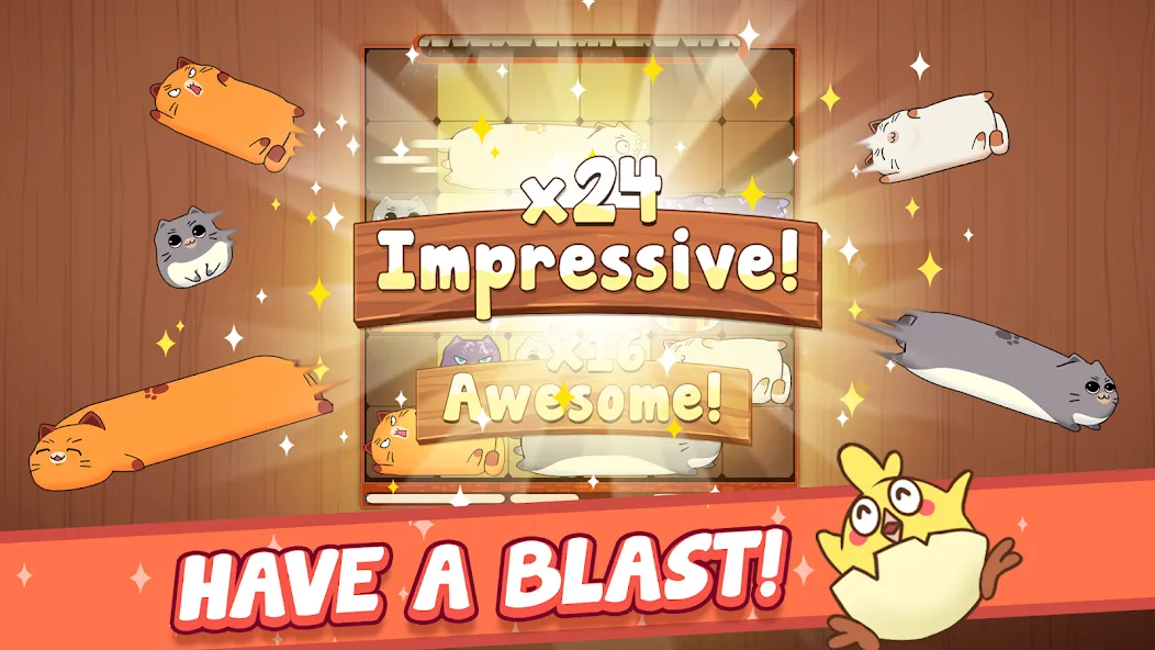 Haru Cats: Cute Sliding Puzzle (Хару Кэтс) МОД/Взлом [Много денег, Монет и Все открыто] Screenshot 2