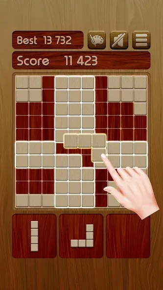 Woody Block Puzzle ® (Вуди блок пазл) МОД/Взлом [Деньги, Монеты и Меню MOD] Screenshot 1