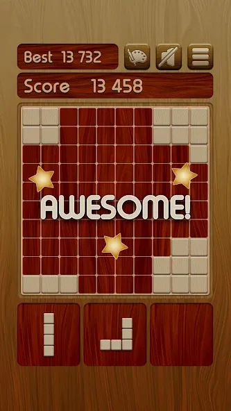 Woody Block Puzzle ® (Вуди блок пазл) МОД/Взлом [Деньги, Монеты и Меню MOD] Screenshot 3