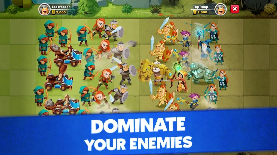 Top Troops: Adventure RPG (Топ Трупс) МОД/Взлом [Деньги, Монеты и Меню MOD] Screenshot 3