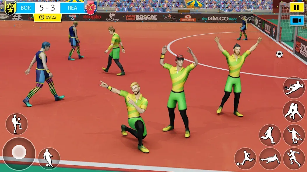 Indoor Futsal: Football Games (Индор Футзал) МОД/Взлом [Все открыто, Дополнительные деньги и Меню MOD] Screenshot 2