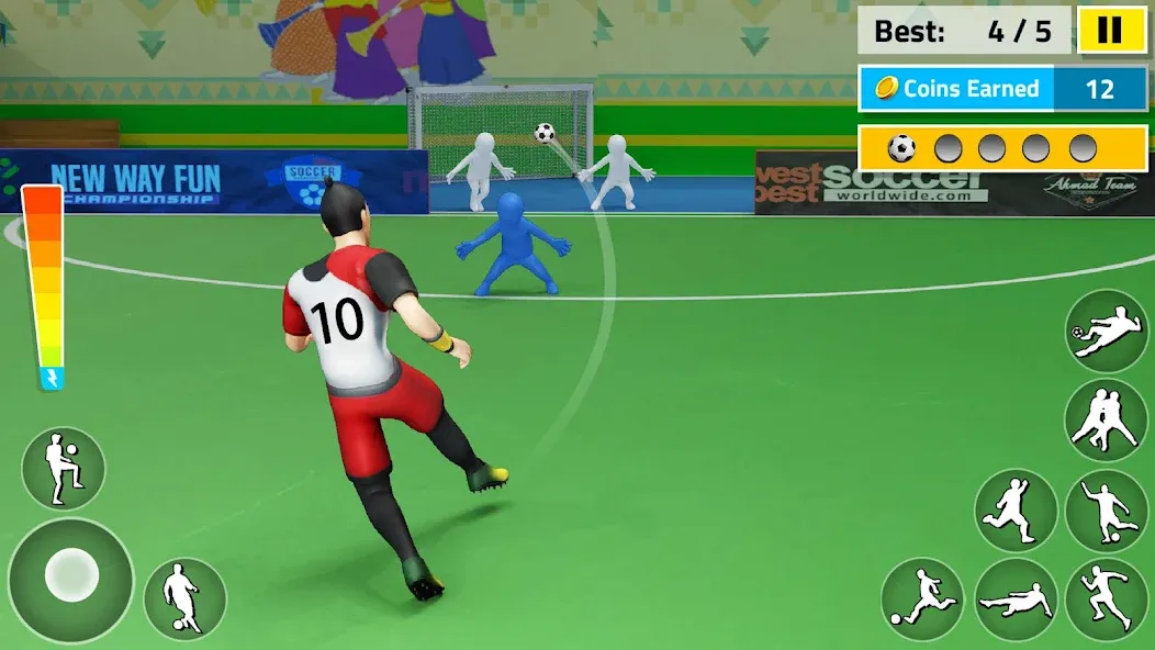 Indoor Futsal: Football Games (Индор Футзал) МОД/Взлом [Все открыто, Дополнительные деньги и Меню MOD] Screenshot 4