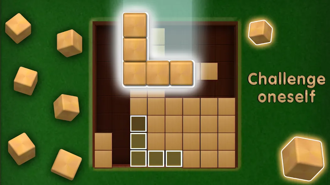 Wooden Cube Block Puzzle (Деревянный кубик головоломка) МОД/Взлом [Деньги, Монеты и Меню MOD] Screenshot 3