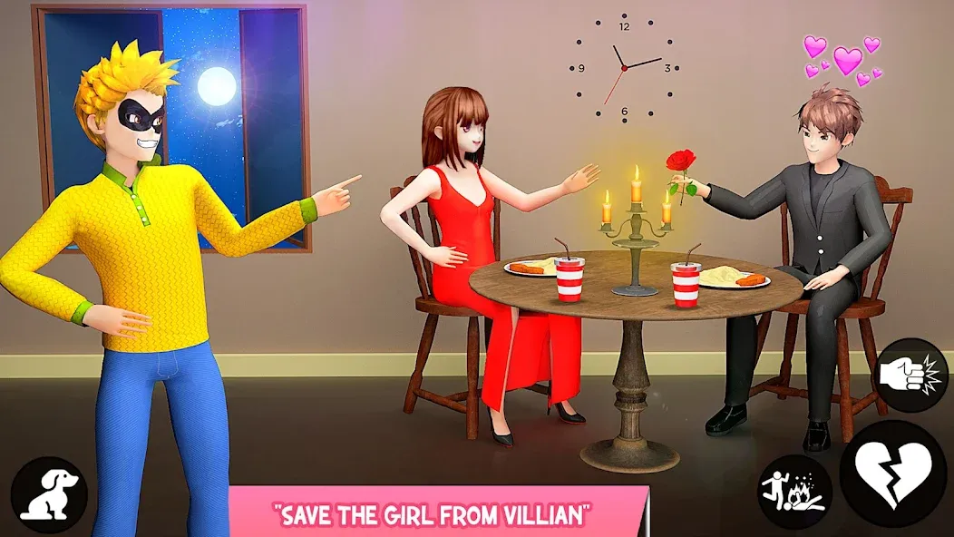 Save the Date 3D: Life Games (Сейв зе Дэйт 3Д) МОД/Взлом [Все открыто, Дополнительные деньги и Меню MOD] Screenshot 1