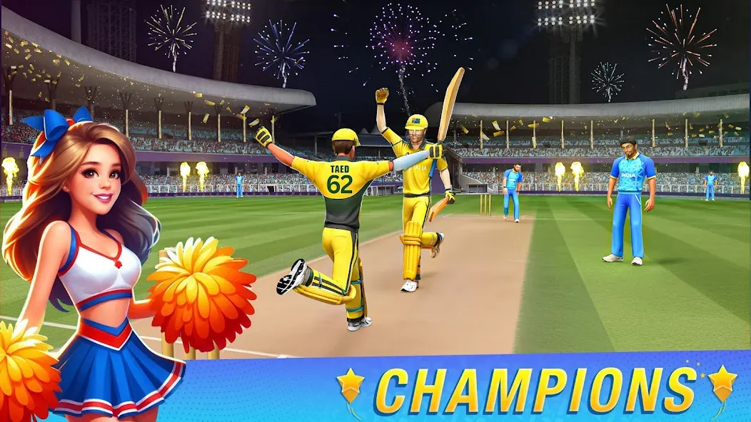 Play Cricket Games (Плей Крикет Геймс) МОД/Взлом [Меню, Бесконечные монеты и Открытые уровни] Screenshot 1