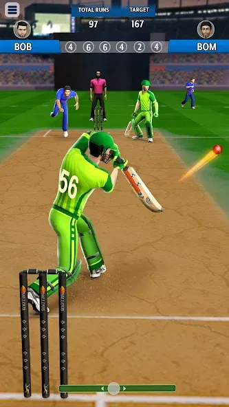 Play Cricket Games (Плей Крикет Геймс) МОД/Взлом [Меню, Бесконечные монеты и Открытые уровни] Screenshot 2