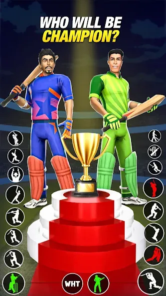 Play Cricket Games (Плей Крикет Геймс) МОД/Взлом [Меню, Бесконечные монеты и Открытые уровни] Screenshot 5