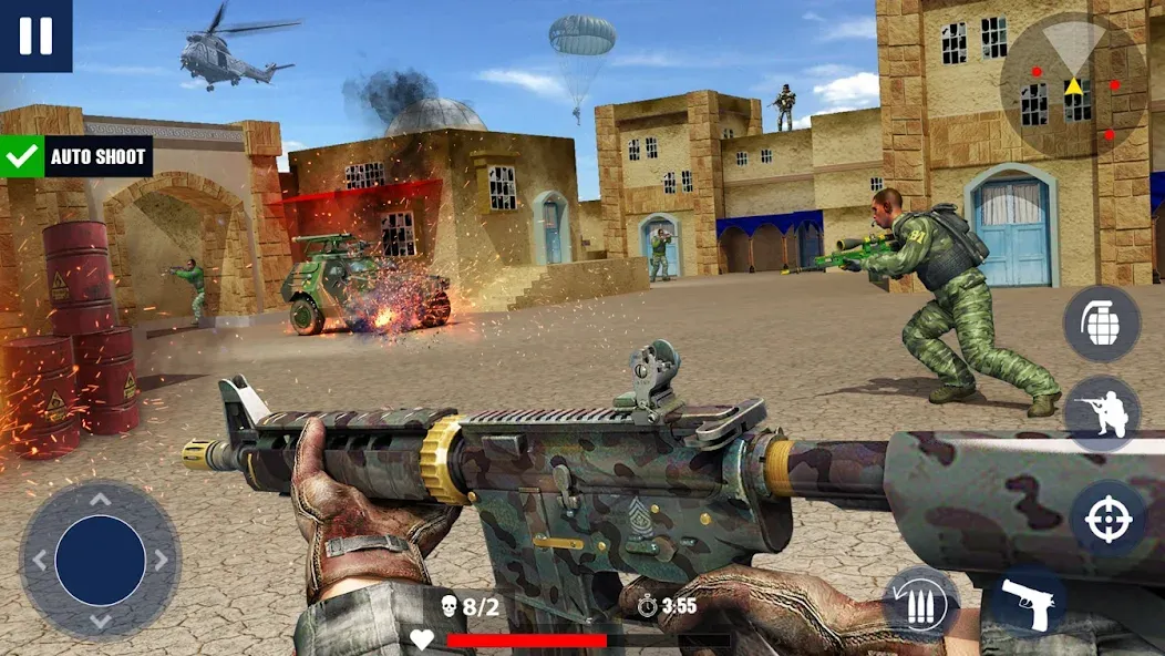 War Zone: Gun Shooting Games (Уор Зоун) МОД/Взлом [Все открыто, Дополнительные деньги и Меню MOD] Screenshot 3
