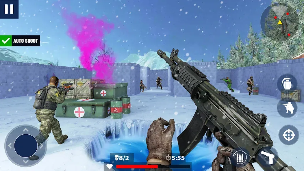 War Zone: Gun Shooting Games (Уор Зоун) МОД/Взлом [Все открыто, Дополнительные деньги и Меню MOD] Screenshot 5