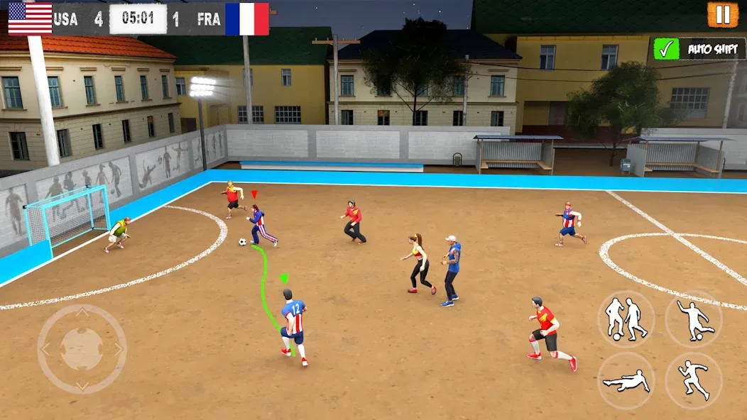 Street Football: Futsal Games (Стрит Футбол) МОД/Взлом [Меню, Бесконечные монеты и Открытые уровни] Screenshot 3