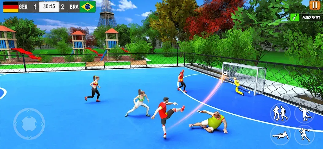 Street Football: Futsal Games (Стрит Футбол) МОД/Взлом [Меню, Бесконечные монеты и Открытые уровни] Screenshot 5