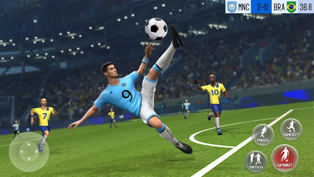 Play Football: Soccer Games (тар Футбол 23) МОД/Взлом [Много денег, Монет и Все открыто] Screenshot 1