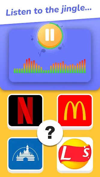 Jingle Quiz: logo music trivia (Джингл Квиз) МОД/Взлом [Бесконечные деньги, Монеты и Мега MOD] Screenshot 1