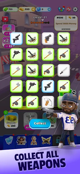 Survivor Idle Run: Z-RPG МОД/Взлом [Бесконечные деньги, Монеты и Мега MOD] Screenshot 2