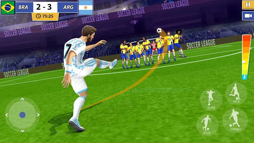 Soccer Star: Soccer Kicks Game (окер Стар) МОД/Взлом [Деньги, Монеты и Меню MOD] Screenshot 3