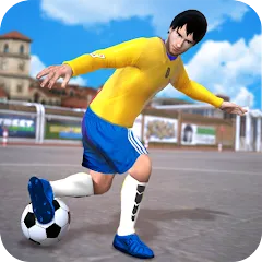 Скачать Street Football Kick Games со взломом на много денег на Андроид