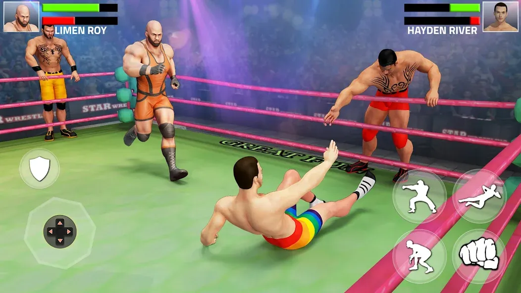 Tag Team Wrestling Game (Таг Тим Реслинг Гейм) МОД/Взлом [Много денег, Монет и Все открыто] Screenshot 1