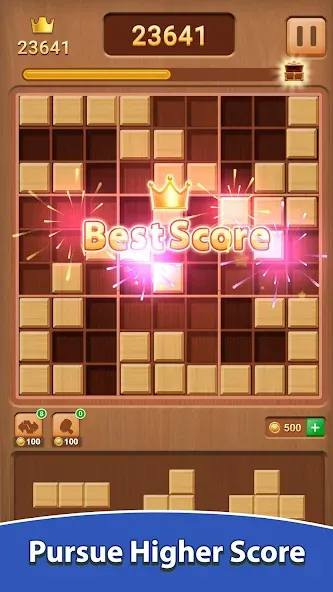 Wood Block Puzzle (Вуд Блок Пазл) МОД/Взлом [Все открыто, Дополнительные деньги и Меню MOD] Screenshot 3