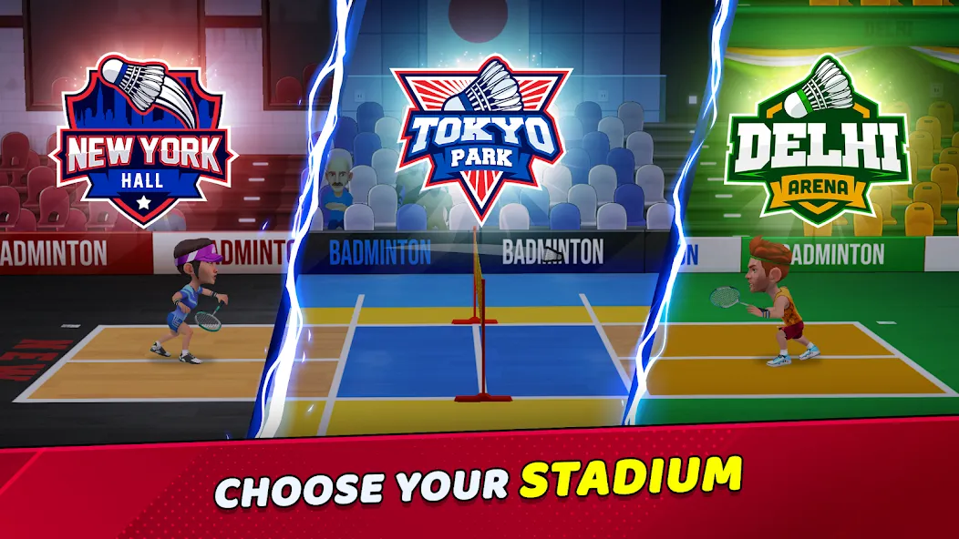 Badminton Clash 3D (Бадминтон Клаш 3D) МОД/Взлом [Много денег, Монет и Все открыто] Screenshot 4