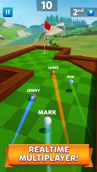 Golf Battle (Гольф баттл) МОД/Взлом [Все открыто, Дополнительные деньги и Меню MOD] Screenshot 2