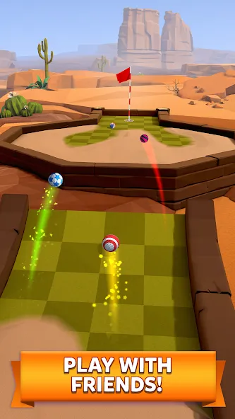 Golf Battle (Гольф баттл) МОД/Взлом [Все открыто, Дополнительные деньги и Меню MOD] Screenshot 3