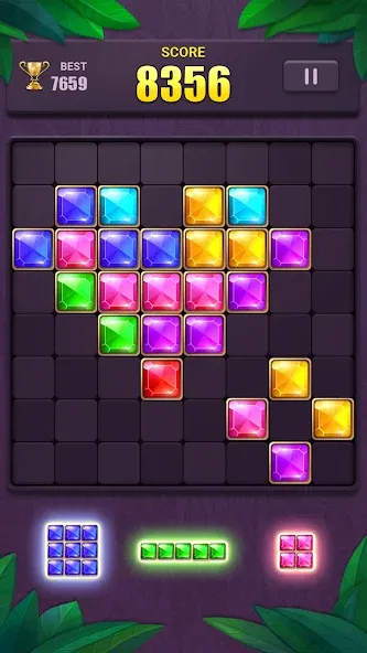 Block Puzzle: Jewel Blast Game МОД/Взлом [Меню, Бесконечные монеты и Открытые уровни] Screenshot 1