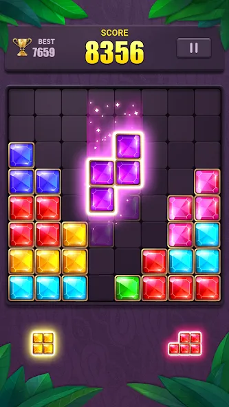 Block Puzzle: Jewel Blast Game МОД/Взлом [Меню, Бесконечные монеты и Открытые уровни] Screenshot 3