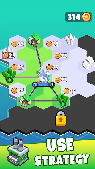 States Builder: Trade Empire (Ресурсер) МОД/Взлом [Меню, Бесконечные монеты и Открытые уровни] Screenshot 2